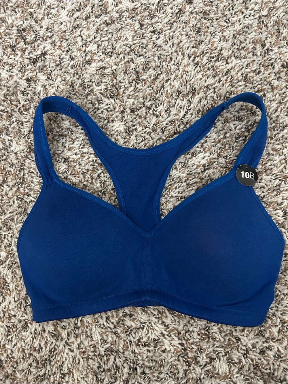 ComfortFit Racerback Bra in Deep Blue